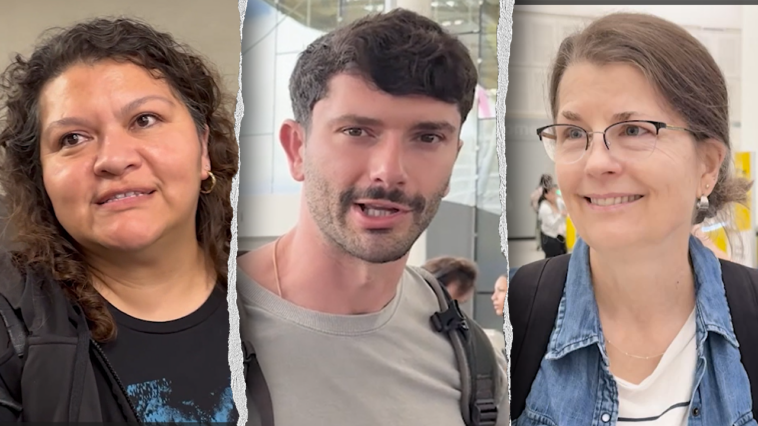 watch:-airport-travelers-reveal-what-they-truly-think-about-ice-helping-tsa-with-massive-lines