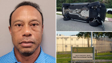 tiger-woods-appears-dazed-and-glassy-eyed-in-mugshot-after-florida-crash,-dui-arrest