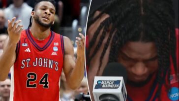 zuby-ejiofor-breaks-down-after-st.-john’s-falls-in-sweet-16-crusher-to-duke
