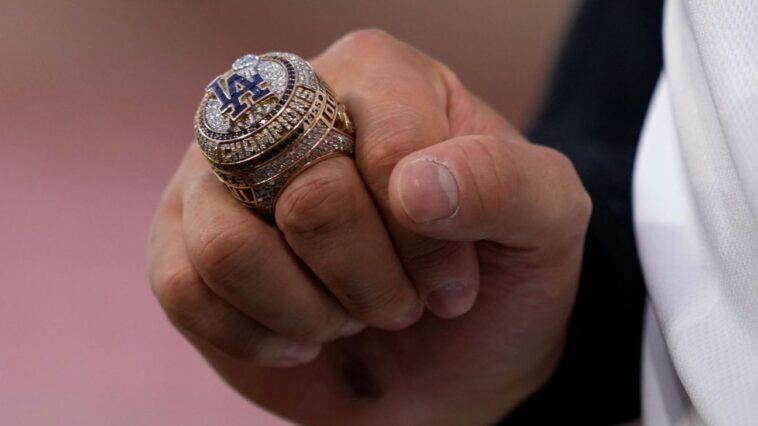 dodgers-receive-glittering-rings-for-another-title