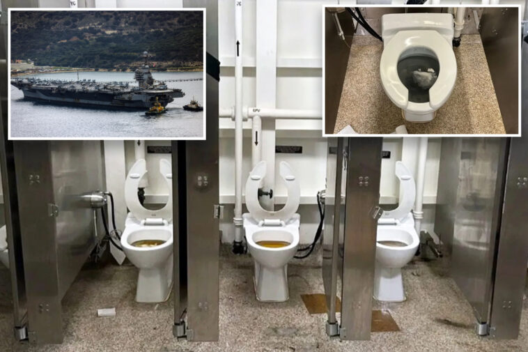 clogged-toilets,-charred-laundry,-sailors-sleeping-on-the-floor:-snafus-sidelined-$13b-us-aircraft-carrier
