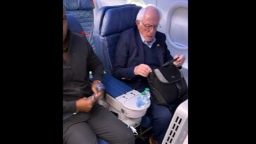 bye-bye,-bernie:-sanders-flees-dc-in-style-as-shutdown-fight-drags-on