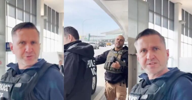 watch:-ice-agents-go-viral-for-their-handling-of-leftist-activist’s-airport-tantrum,-‘why-is-your-voice-so-stressed-out?’