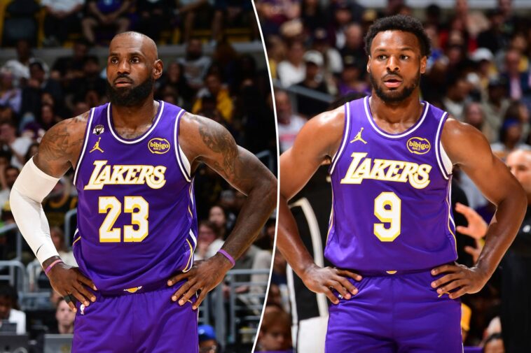 lebron-james-records-first-father-son-assist-to-bronny-james-jr.-in-lakers-win-over-nets