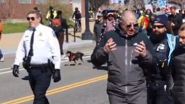 beyond-parody:-no-kings-protesters-yell-‘abolish-the-police’-as-they’re-being-escorted-and-protected-by-police-(video)