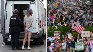 ‘no-kings’-protests-turn-violent-in-portland,-la-and-dallas-—-as-rally-near-mar-a-lago-takes-bizarre-turn