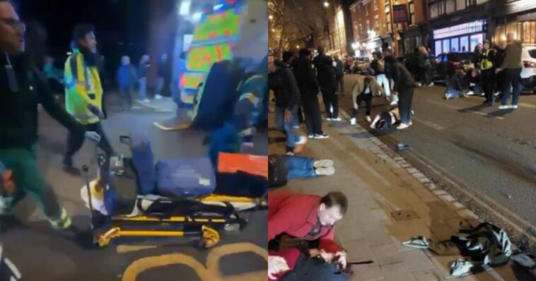 ‘absolute-carnage’:-driver-mows-down-‘numerous’-pedestrians-in-busy-uk-derby-city-centre,-man-in-30s-arrested-on-the-scene-(video)