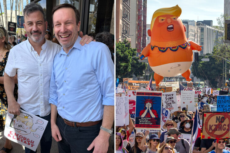 sen.-chris-murphy-roasted-for-posing-with-jimmy-kimmel-at-no-kings-protest-thousands-of-miles-from-home-state