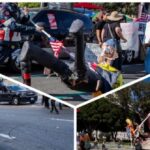 los-angeles-‘no-kings’-demonstrators-turn-violent,-assault-federal-building-following-rally