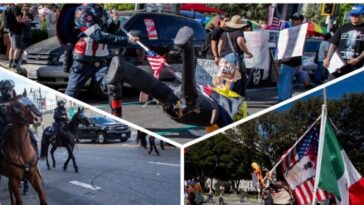 los-angeles-‘no-kings’-demonstrators-turn-violent,-assault-federal-building-following-rally