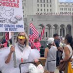 hilarious-video:-unhinged-liberal-woman-clucks-and-wears-full-chicken-costume-at-‘no-kings’-los-angeles-to-protest-president-trump