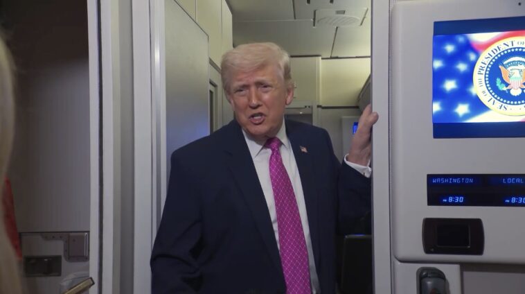 watch:-“it’s-a-shame”-–-trump-says-thune-and-senate-republicans-“playing-it-too-soft”-and-calls-for-termination-of-the-filibuster-when-asked-about-garbage-dhs-funding-bill,-calls-the-democrats-“terrorists”