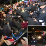 hundreds-of-protesters-swarm-proposed-nyc-men’s-homeless-shelter-site,-physically-block-construction-truck