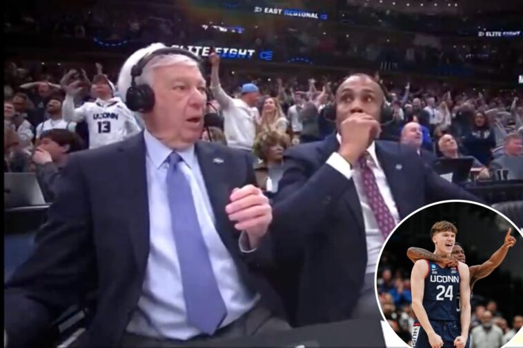 watch-bill-raftery,-grant-hill-react-to-uconn’s-shocking-march-madness-miracle