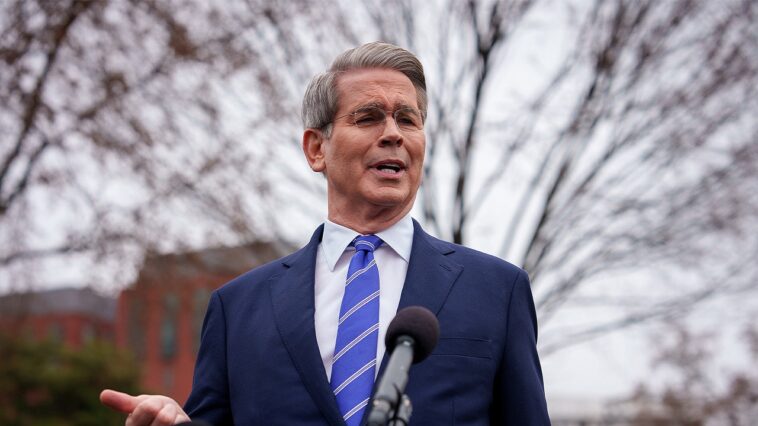 bessent-says-‘more-and-more’-ships-moving-through-strait-of-hormuz,-could-ease-oil-price-pressure