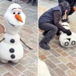 ‘olaf-just-melted’:-video-shows-brand-new-‘frozen’-robot-freeze,-topple-over-at-disney-park