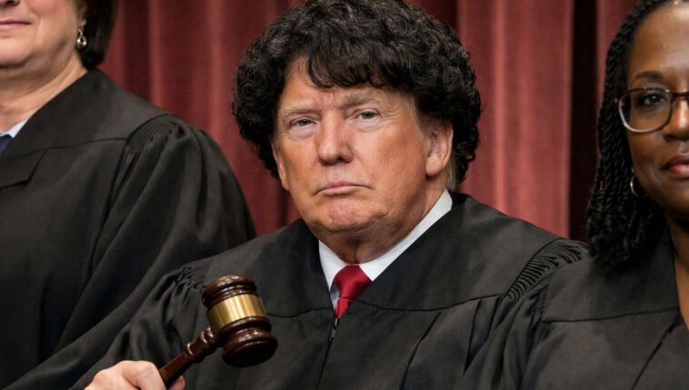 trump-sneaks-onto-supreme-court-bench-cleverly-disguised-as-justice-sotomayor