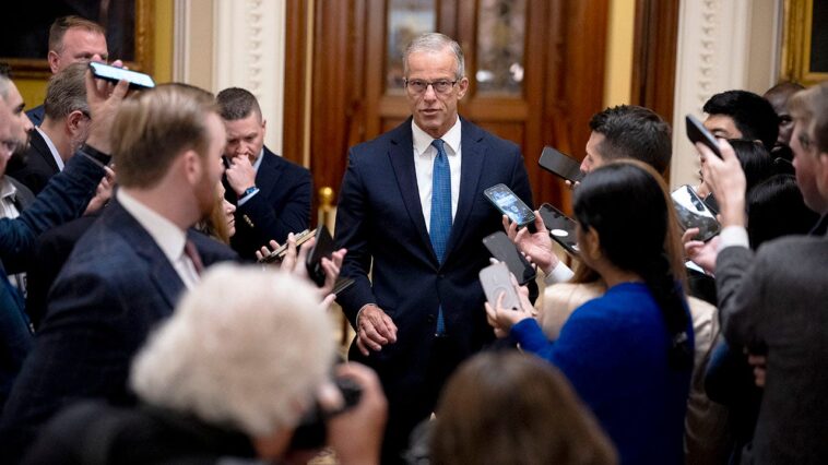 ‘we-didn’t-cave’:-thune-highlights-schumer,-dems’-losses-in-dhs-funding-deal