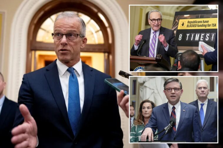 john-thune-gives-reality-check-to-dems-on-dhs-shutdown:-‘they-got-zero-of-the-reforms’-demanded