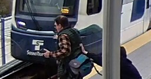 video:-man-with-violent-history-arrested-for-trying-to-shove-stranger-onto-train-tracks-in-seattle