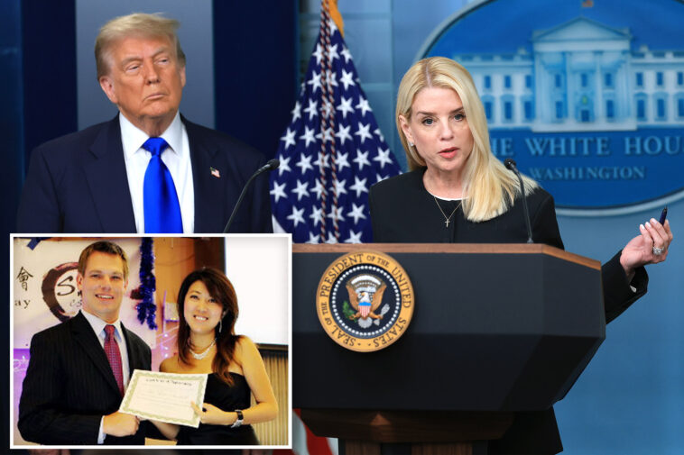 white-house-denies-pam-bondi-fired-over-eric-swalwell-rumors