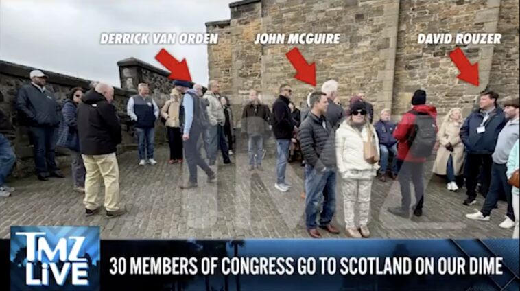 while-federal-workers-go-without-pay,-30-members-of-congress-spotted-vacationing-at-scottish-castle-on-taxpayer-dime