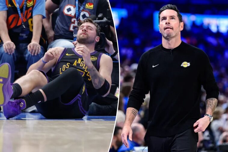 lakers’-luka-doncic-injury-nightmare-started-with-an-inexplicable-jj-redick-decision-in-historic-blowout