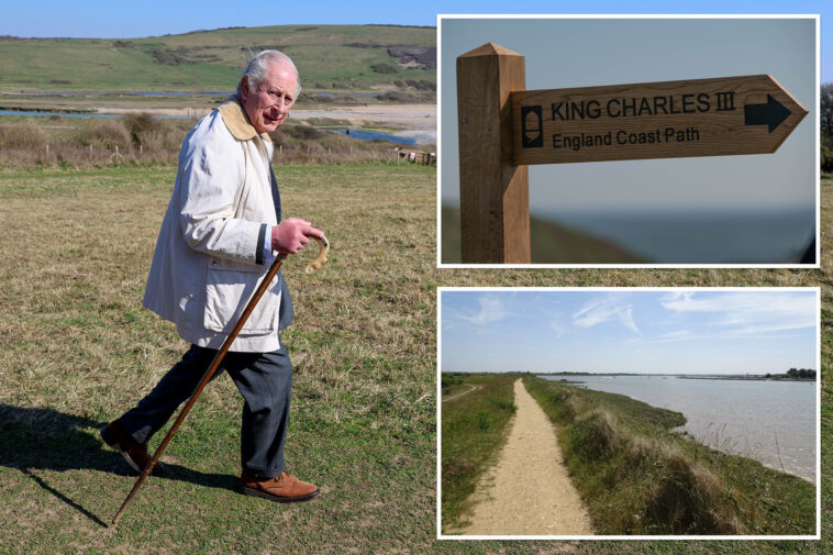 king-charles-goes-on-a-royal-walkabout-to-open-a-new-coastal-path-in-his-honor