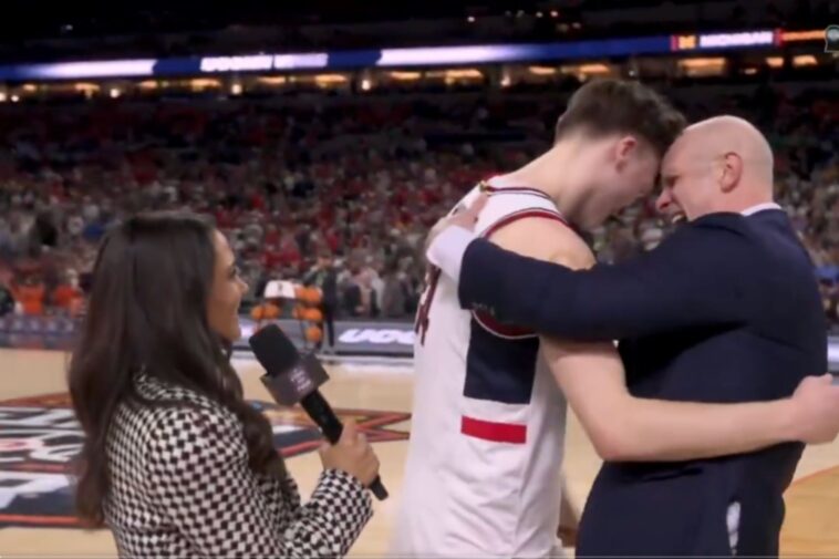 dan-hurley-headbutts-uconn’s-braylon-mullins-in-bizarre-moment-following-final-four-victory
