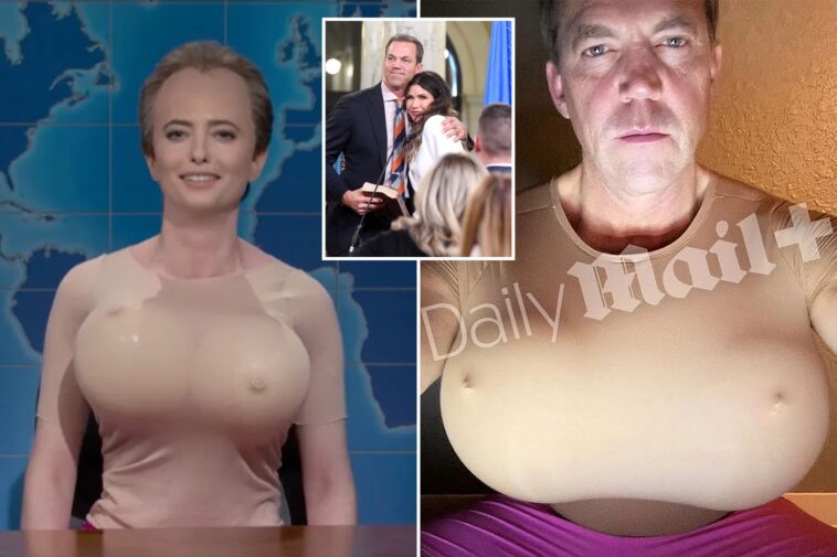 ‘snl’-pumps-up-kristi-noem-husband’s-cross-dressing-scandal-—-complete-with-big-wonky-balloon-breasts