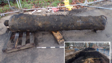construction-workers-unearth-300-year-old-cannon-while-on-a-routine-dig-in-the-uk