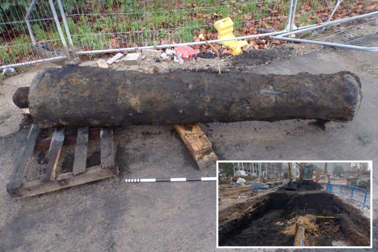 construction-workers-unearth-300-year-old-cannon-while-on-a-routine-dig-in-the-uk