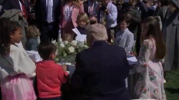 president-trump-signs-autographs-for-children-at-easter-egg-roll,-trolls-joe-biden-with-hilarious-joke-(video)