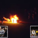 michigan-basketball-fans-set-dozens-of-fires-after-team-wins-first-national-championship-in-37-years