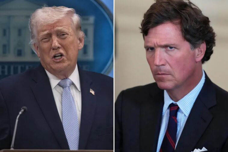 trump-tears-into-tucker-carlson-over-iran-war-claims:-‘low-iq-person’