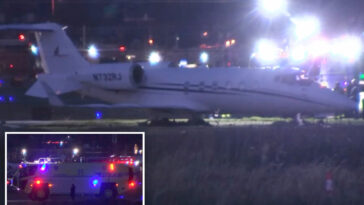 private-plane-skids-off-runway-at-teterboro-airport,-shutting-down-operations-for-hour