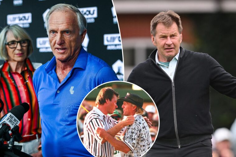 feud-between-greg-norman,-nick-faldo-explodes-30-years-after-infamous-masters-collapse