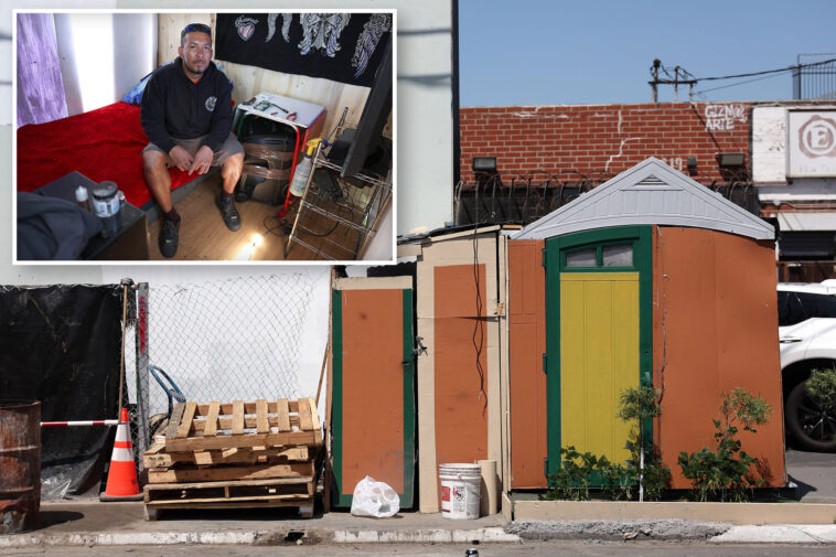 inside-la’s-homeless-mini-town-as-tiny-houses-with-tvs-and-ac-are-illegally-sold-for-$100