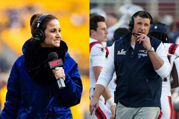 ‘it’s-laughable’:-patriots-coach-mike-vrabel-downplays-poolside-photos-with-married-nfl-reporter