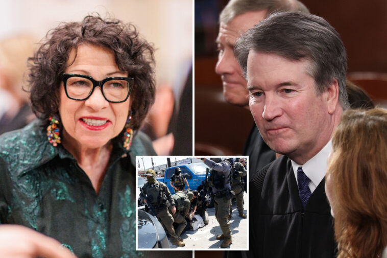 supreme-court-justice-sonia-sotomayor-claims-colleague-brett-kavanaugh’s-prep-school-upbringing-sways-his-stance-on-ice-raids