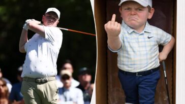 robert-macintyre-doubles-down-on-flipping-the-bird-in-wild,-ai-generated-image-after-masters-flop