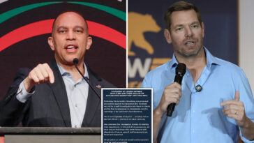 hakeem-jeffries-slammed-for-demanding-eric-swalwell-drop-out-of-calif.-gov-race-–-but-not-resign-from-congress