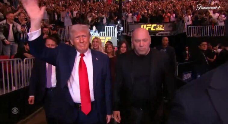 president-trump-and-dana-white-make-grand-entrance-at-ufc-327-in-miami-(video)