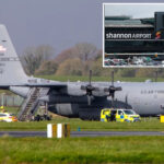 lunatic-reportedly-attacks-us-war-plane-with-hatchet-at-ireland-airport,-extensively-damaging-$75m-craft