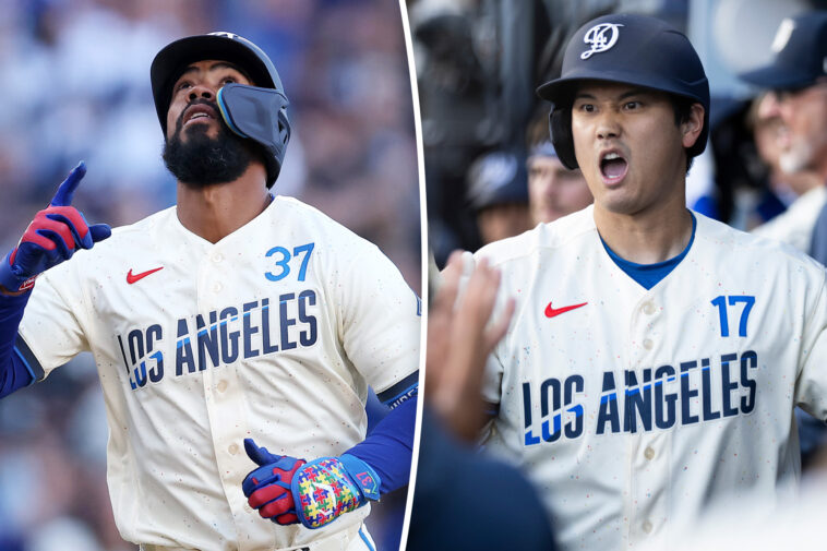teoscar-hernandez,-shohei-ohtani-lead-dodgers’-mlb-best-offense-to-win-over-rangers