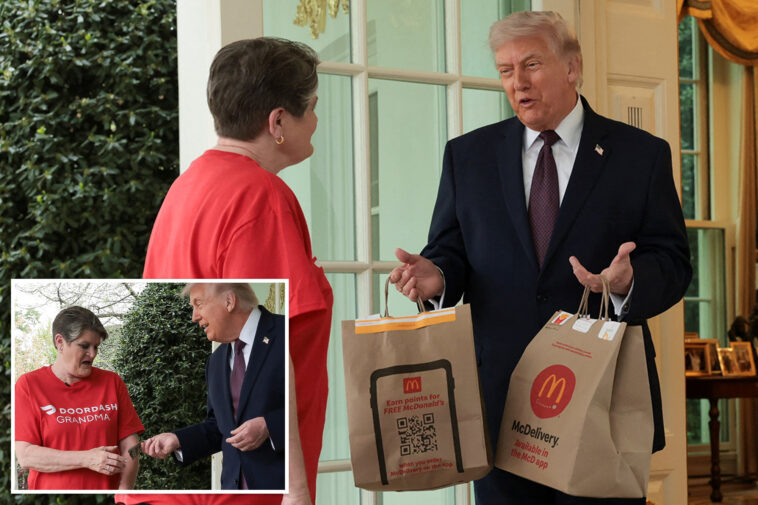 trump-tips-doordash-driver-$100-for-mcdonald’s-delivery-at-oval-office-to-promote-‘no-taxes-on-tips’
