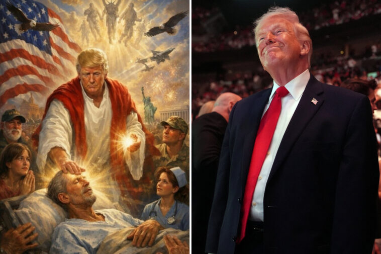 trump-posts,-then-deletes-ai-image-of-himself-as-jesus-like-figure,-sparking-blasphemy-accusations