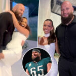 lane-johnson-marries-fiancee-kelsey-holmer-with-eagles-teammates-in-attendance