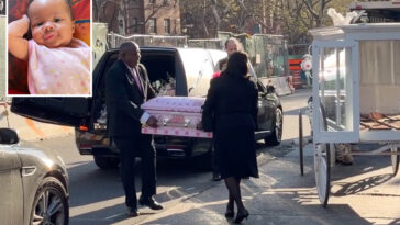 7-month-old-nyc-girl-killed-by-stray-bullet-arrives-at-funeral-in-tiny-minnie-mouse-casket-in-carriage-pulled-by-white-horse