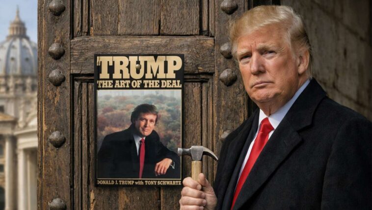 defiant-trump-nails-copy-of-‘the-art-of-the-deal’-to-vatican-door